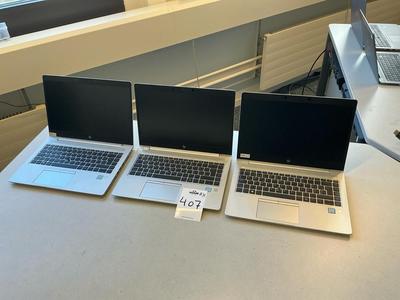 Overview picture of HP Elitebook laptop (3x)